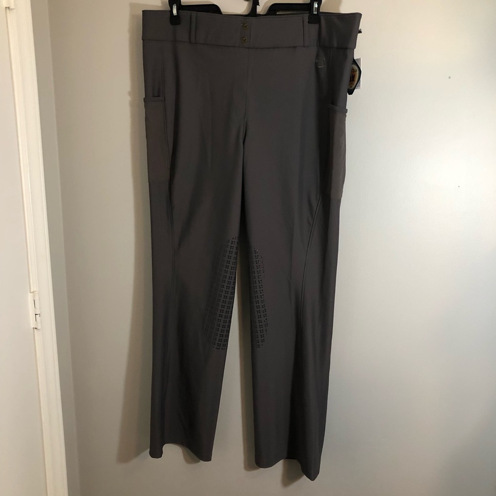 Piper Smartpak Women’s Equestrian Riding Pants XXL Fusion Bootcut Breeches Gray